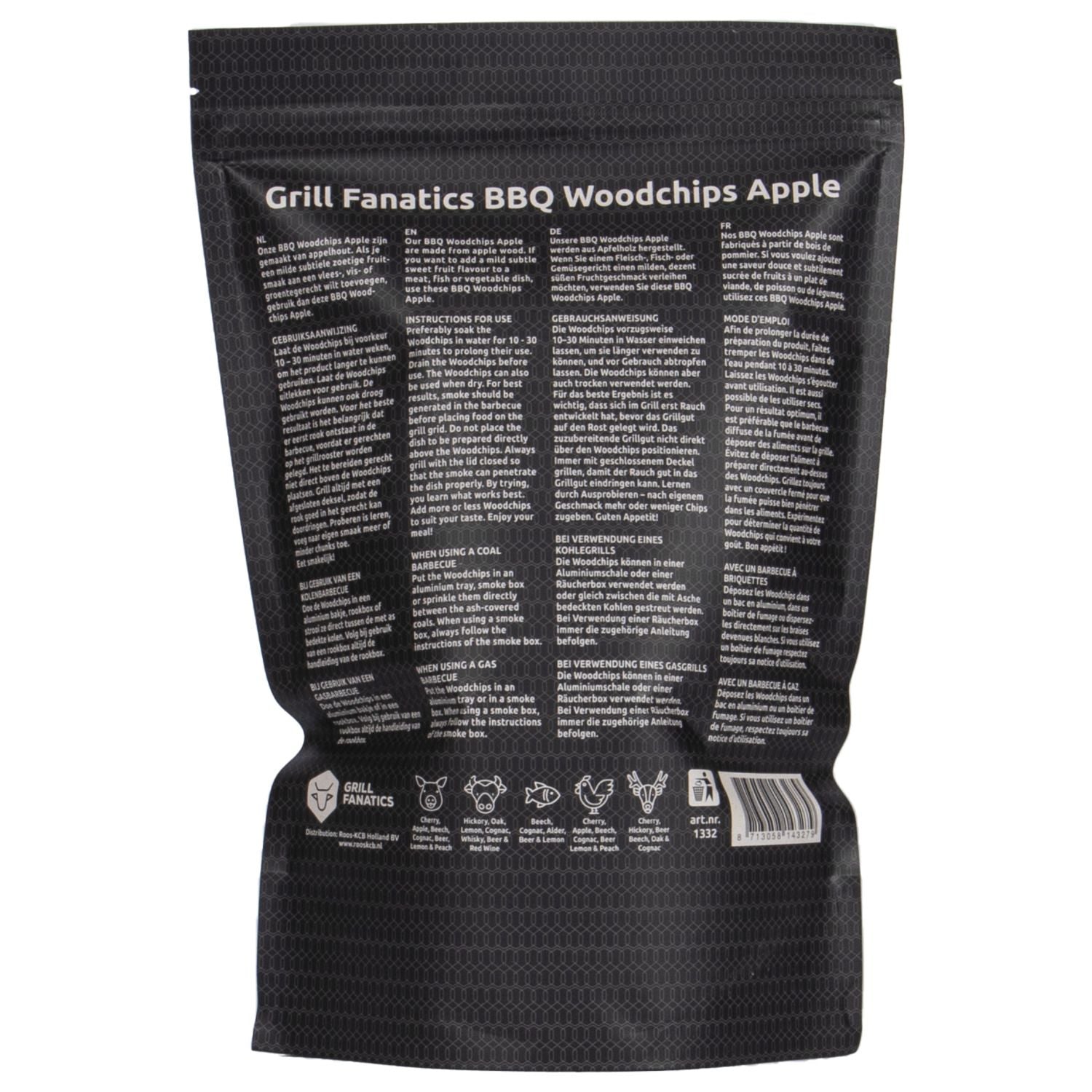 Grill Fanatics BBQ Woodchips, 500gm