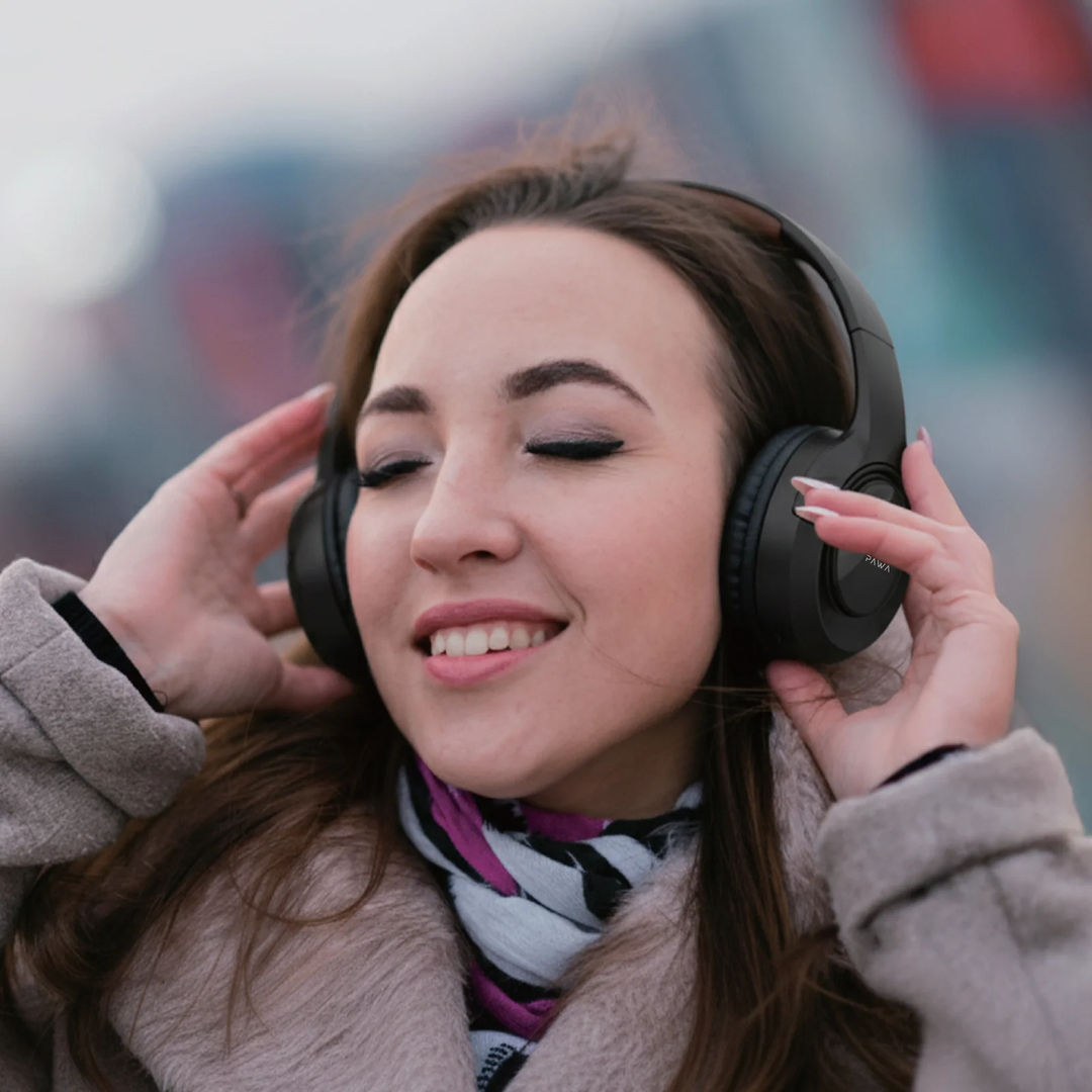 Pawa Wireless Bluetooth Headphone Comfort Pro, Black