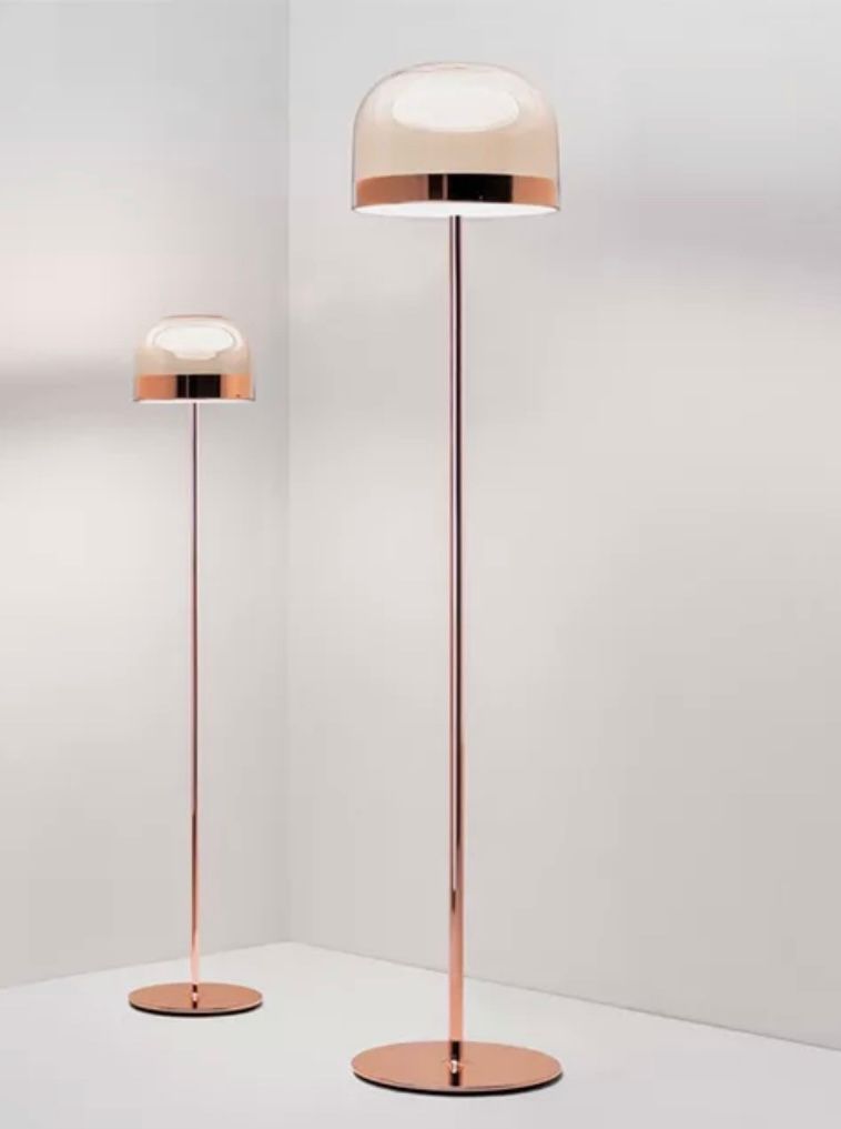 Rise Floor Lamp, Metal Gold