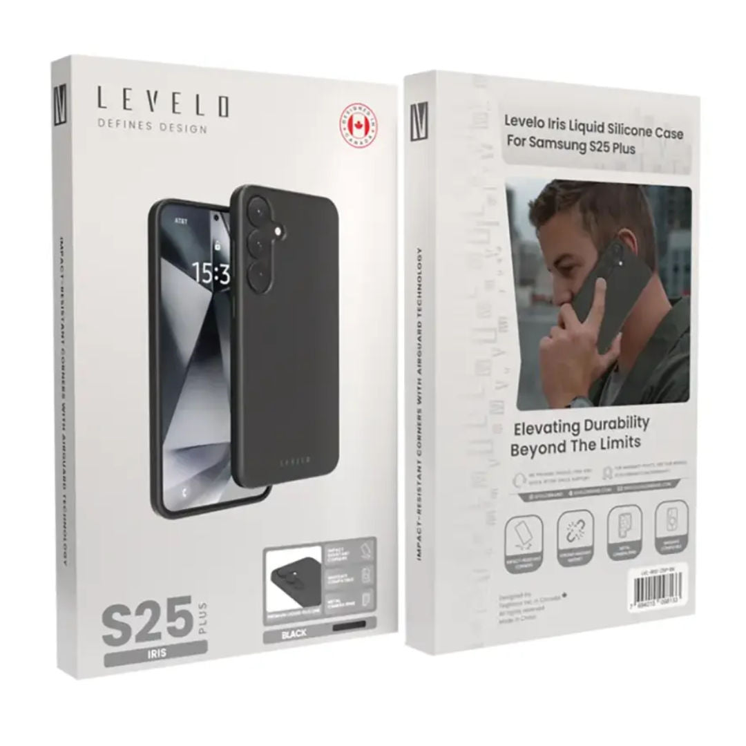 Levelo Iris Liquid Silicone Case For Samsung S25 Plus & S25 Ultra