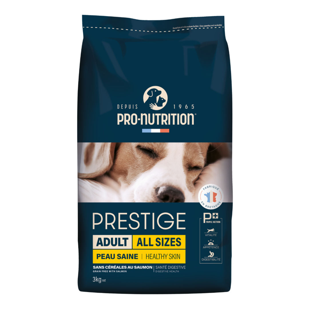Pro Nutrition Prestige Healthy Skin Salmon dry food for Adult dogs, 3kg