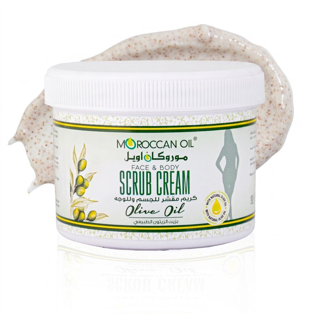 Moroccan Oil Face & Body Scrub Cream, Olive, 500ml