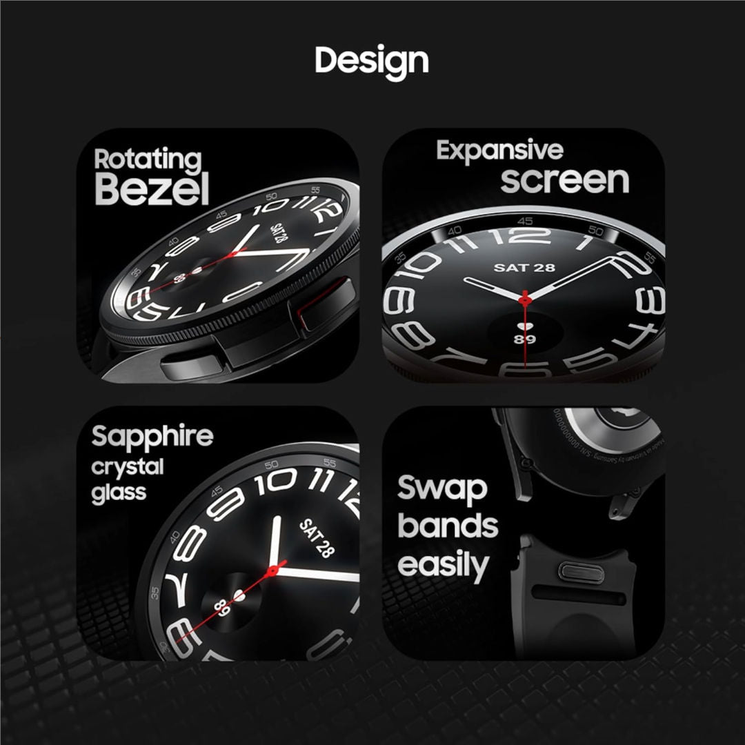 Samsung Galaxy Watch6 Classic 43mm Bluetooth Smart Watch,  1.3" Super AMOLED Display