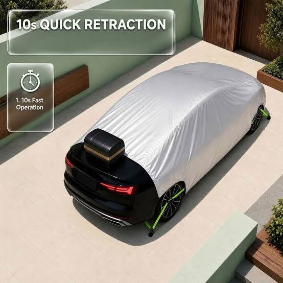 Green Lion Auto Car Cover Universal Car Fit-Black
