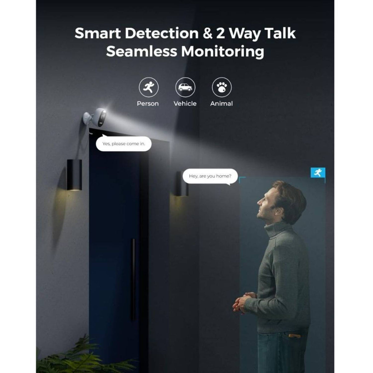 Reolink Lumus 4MP 2K WiFi Outdoor Security Camera-IP65, Color Night Vision, WCLMC2KP01
