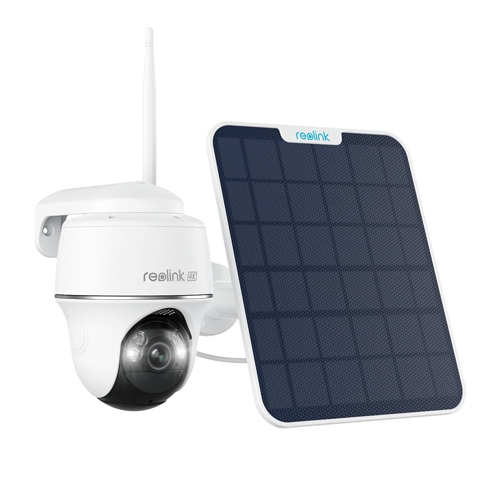 Reolink Atlas PT Ultra 4K Battery Security Camera-20,000mAh, ColorX Night Vision, Wi-Fi 6, BWPT4K07SPW
