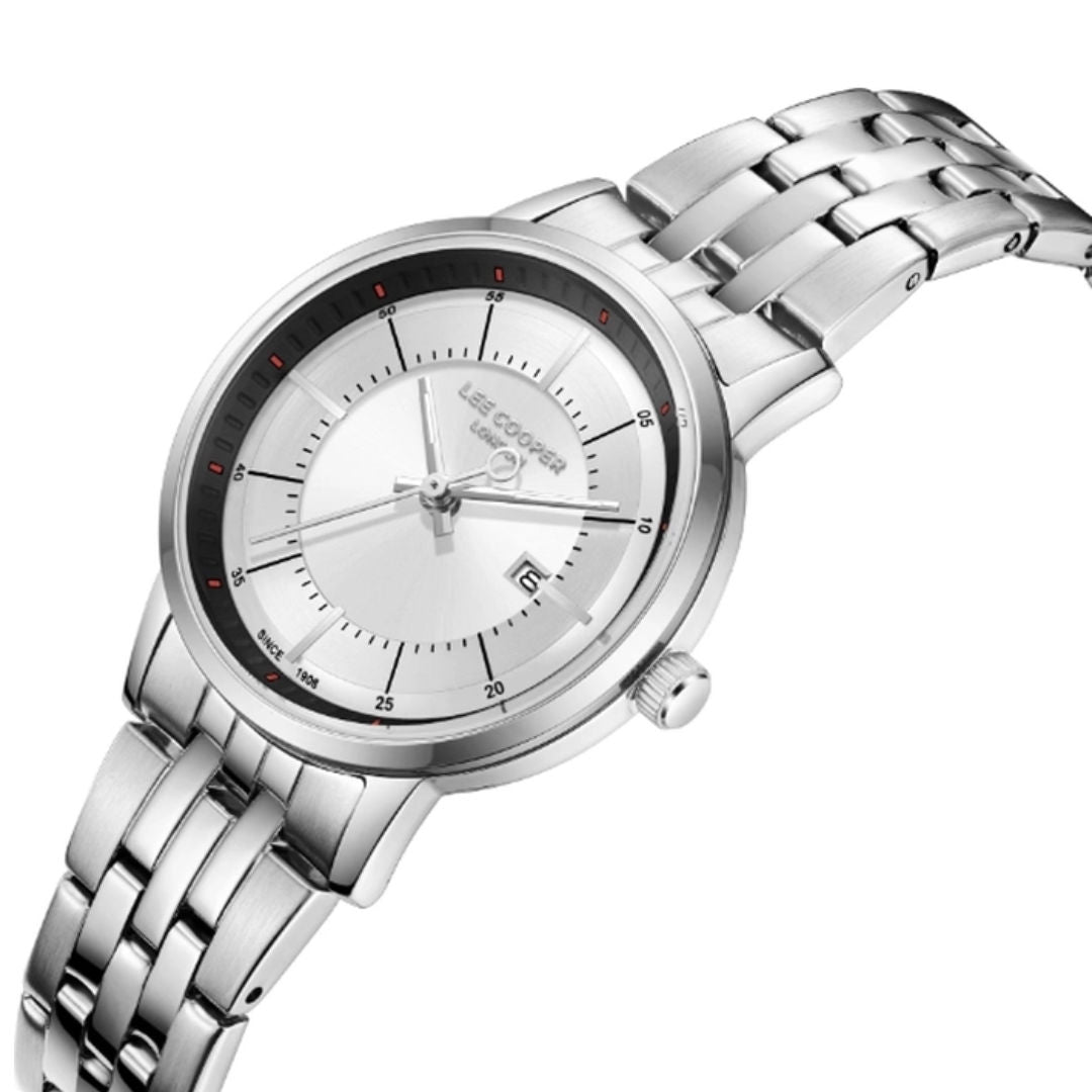 Lee Cooper Women's Silver Dial Analog Watch, LC08165.330
