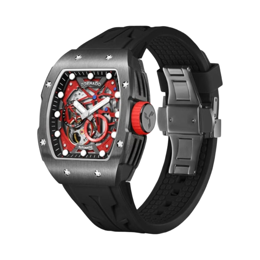 TORNADO Xenith Men's Automatic Silicon Strap Watch