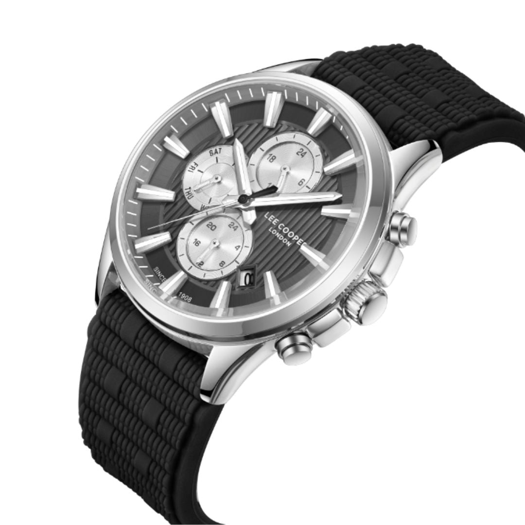 Lee Cooper Mens Multi Function Grey Dial Watch, Lc08183.361
