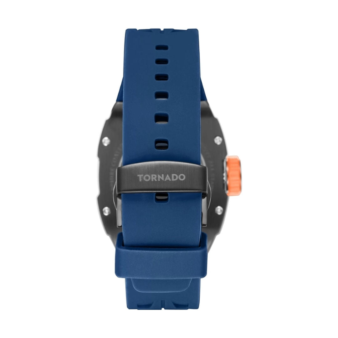 TORNADO Xenith Men's Automatic Blue Silicon Strap Analog Watch