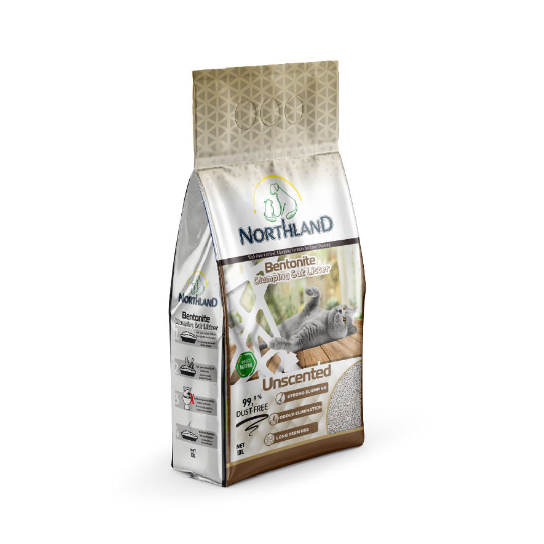 Northland Bentonite Clumping Cat Litter, Volume 10L