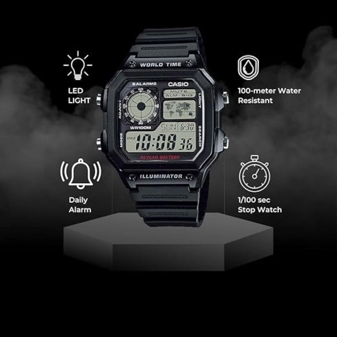 Casio Men's Digital Dial Watch, AE1200 Series