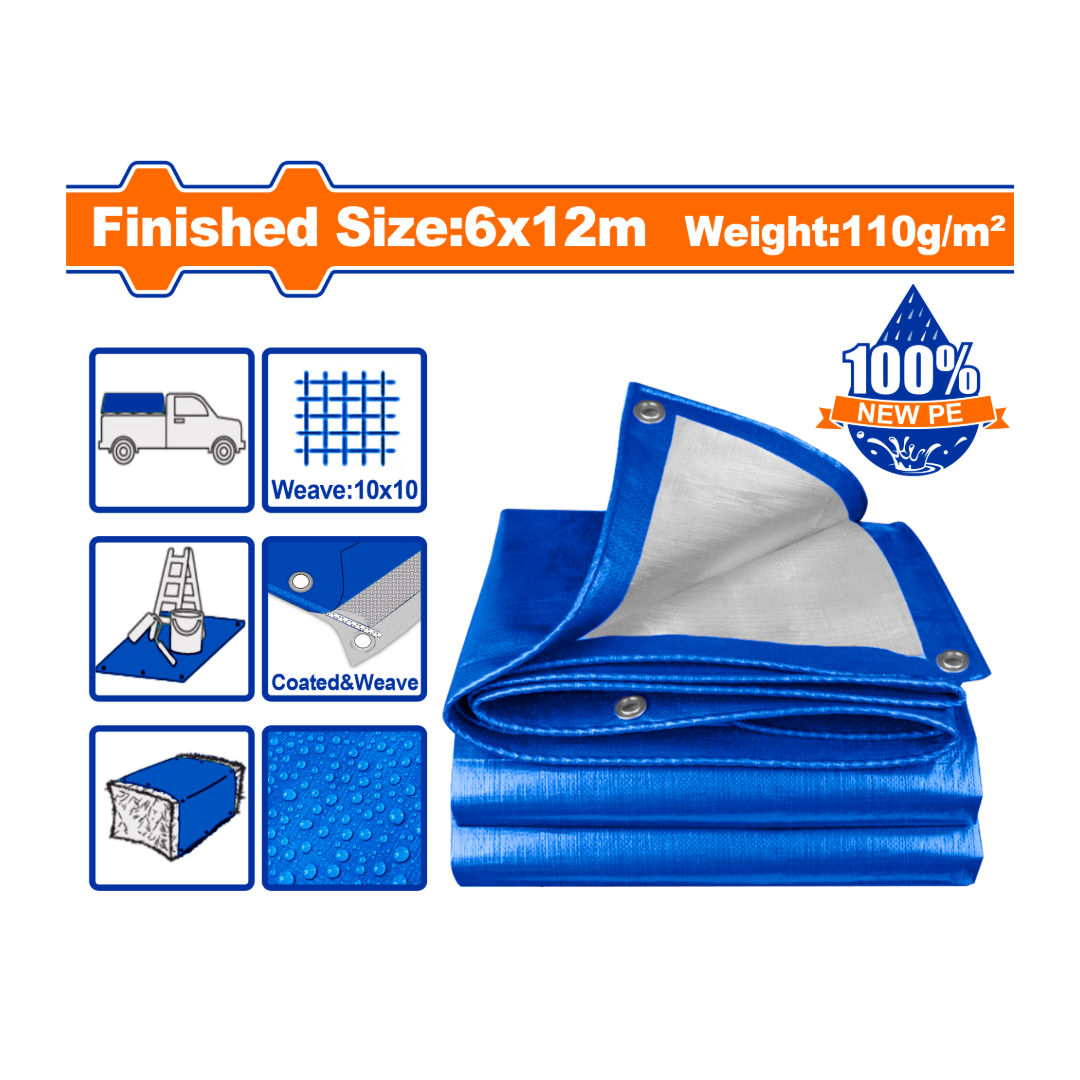 WADFOW Large Heavy-Duty Polyethylene Tarpaulin