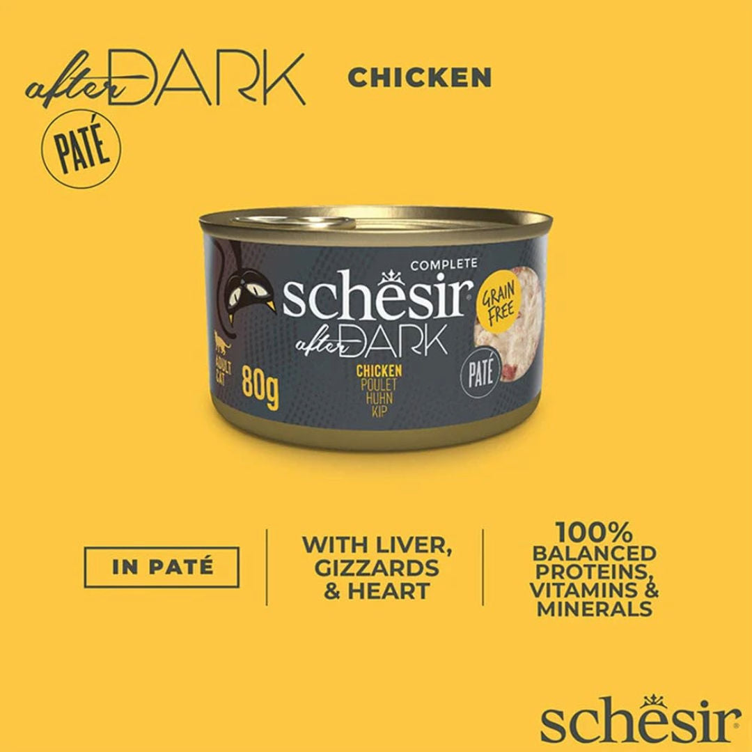 Schesir After Dark Pate For Adult Cat, 80gm