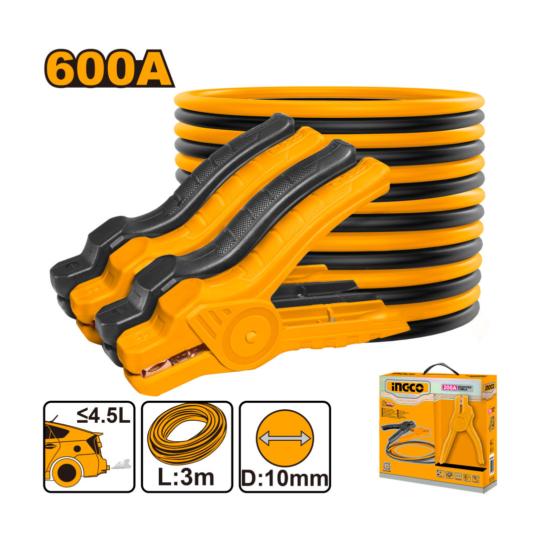 INGCO Booster Cable, 600AMP, 3M