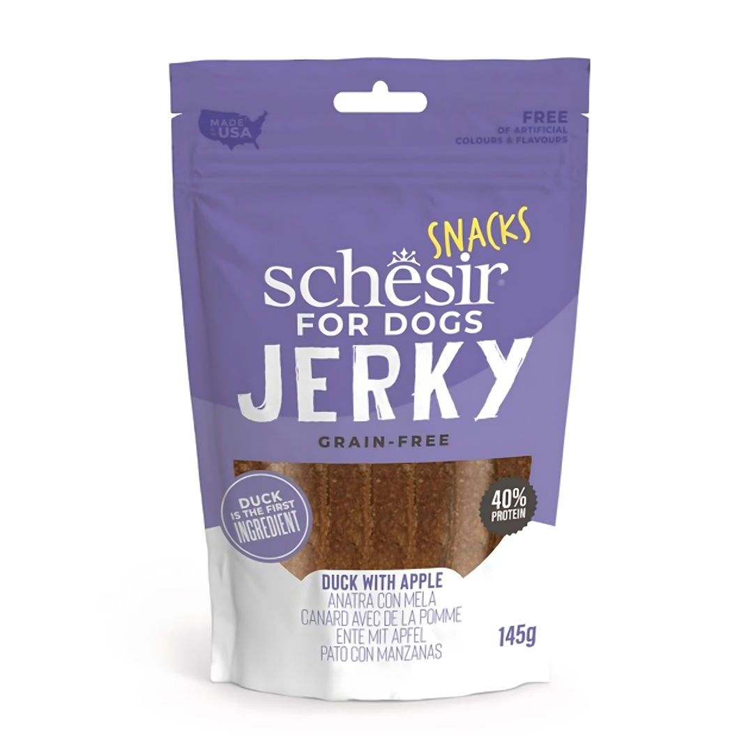 Schesir Grain-Free Snacks Jerky For Dog, 145gm