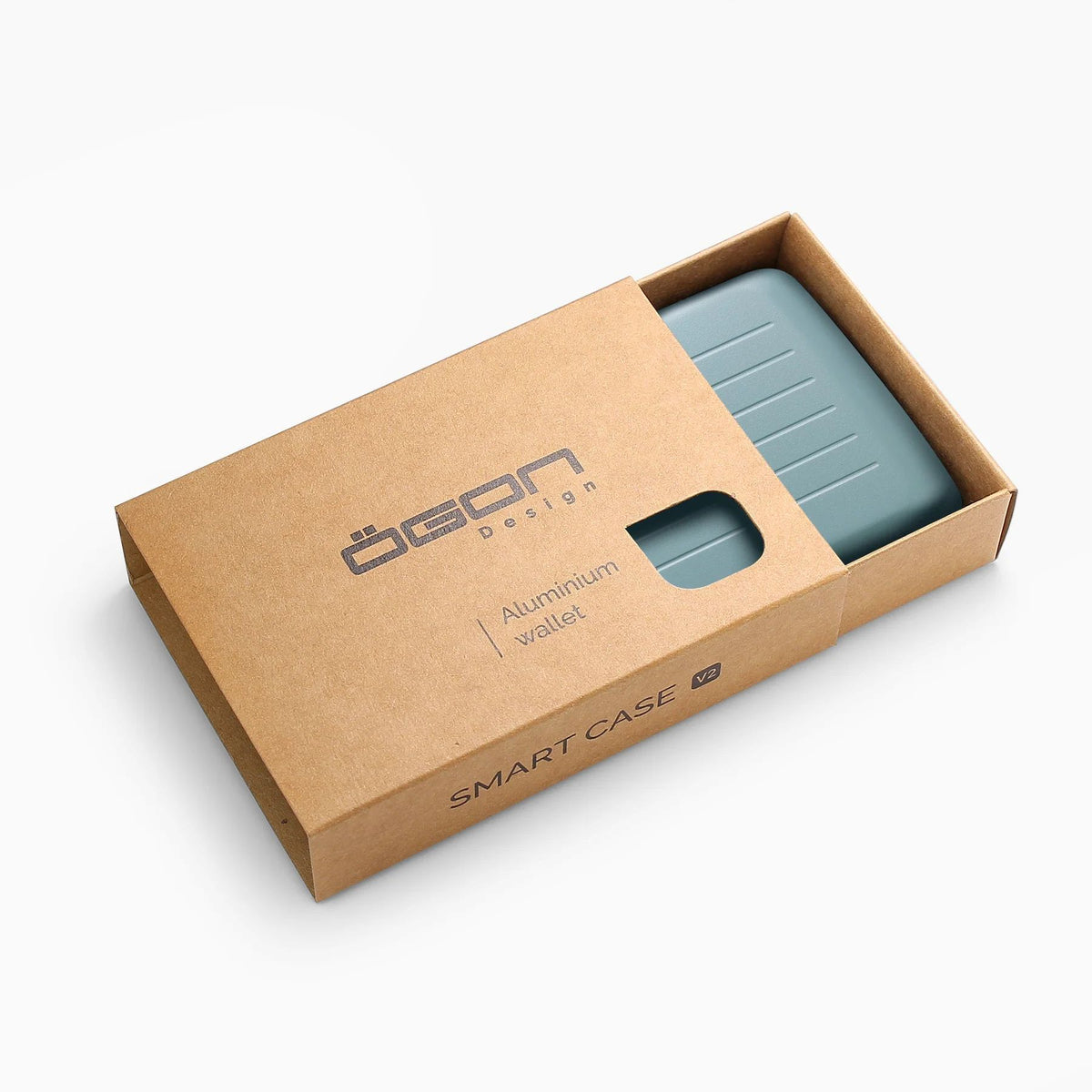 Ogon Oslo Aluminum Wallet Small Case Card Holder V2, Arctic Blue