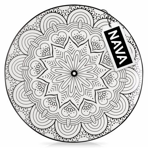 NAVA Porcelain Fruit Plate Maya,  Elegant Tableware, 19cm