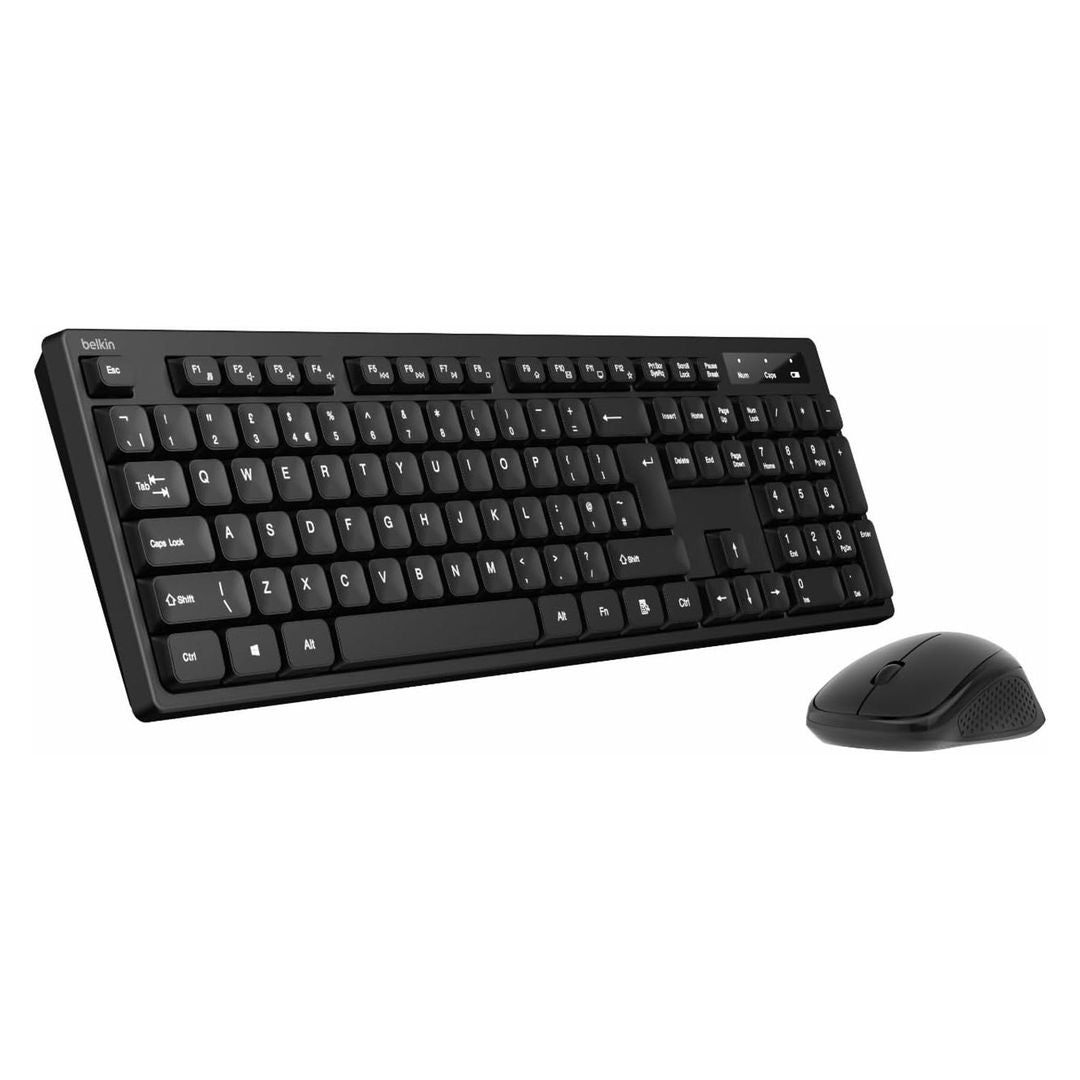 Belkin Connect Pro Wireless Keyboard and Mouse, Arabic English, Black