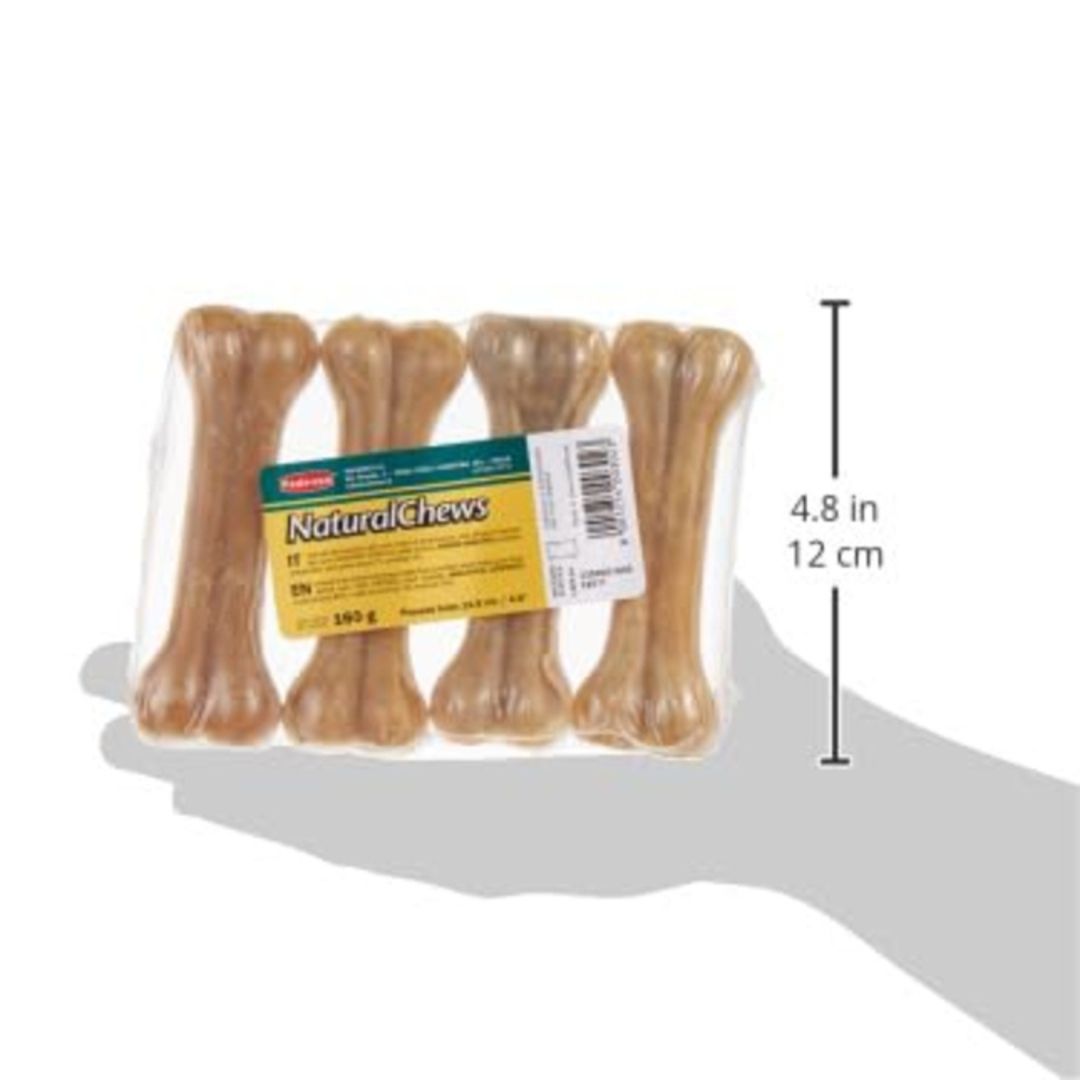 Padovan Natural Chews Bone Pack 4, 160g, 11.5cm