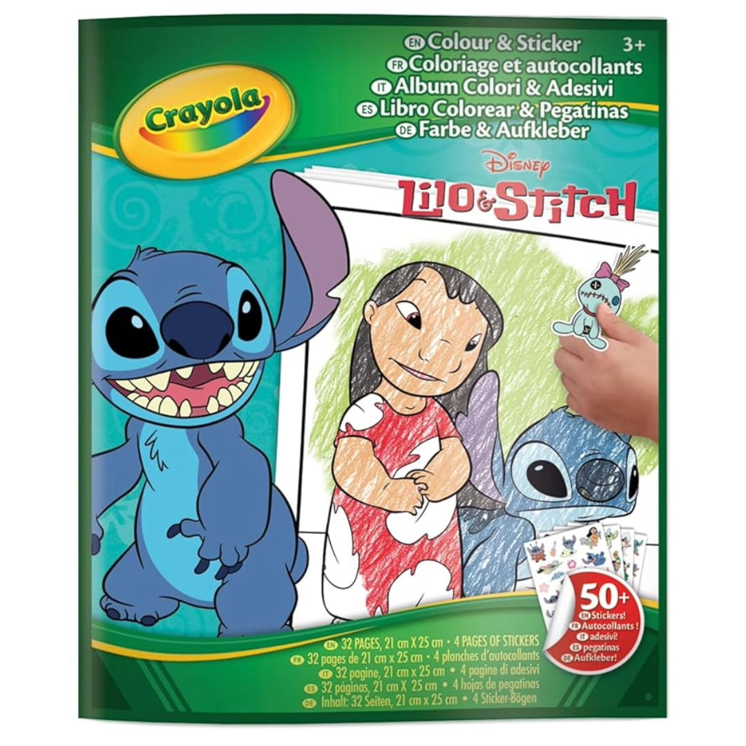 Crayola Disney Lilo&Stitch Colour & Sticker Book, Paperback