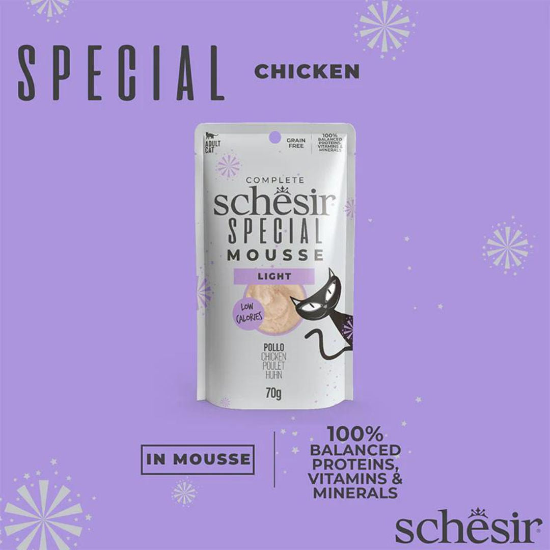 Schesir Special Mousse Light Chicken Adult Cat Wet Food, 70gm