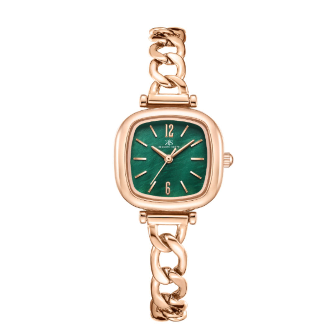 Kenneth Scott Women's Analog Green Dial Watch, K23513 Series