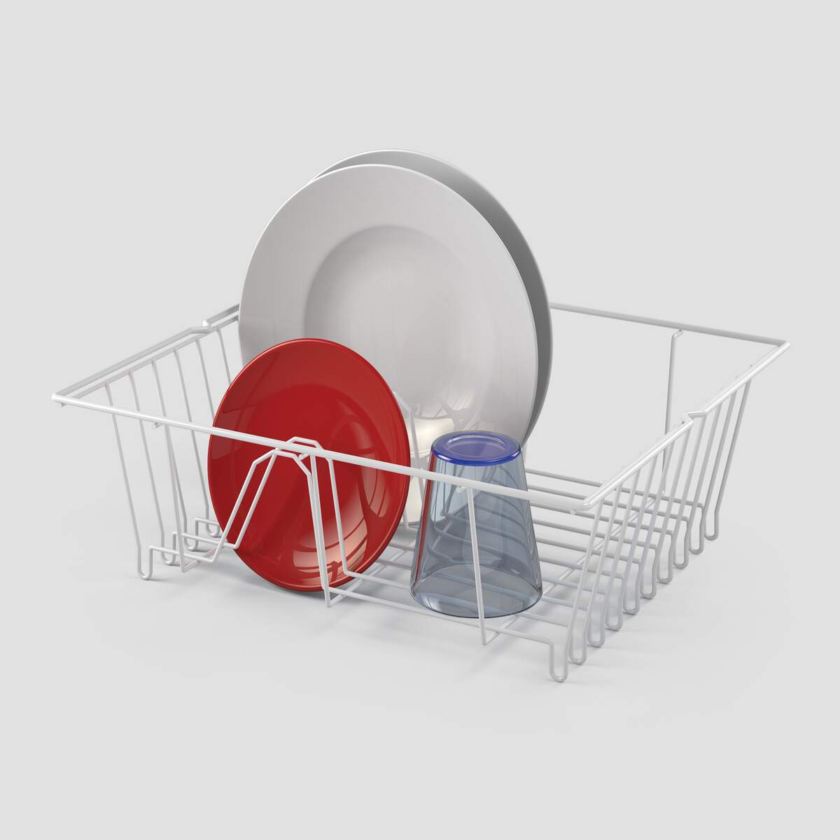 Metaltex Piccolo Plastic-Coated Dish Rack
