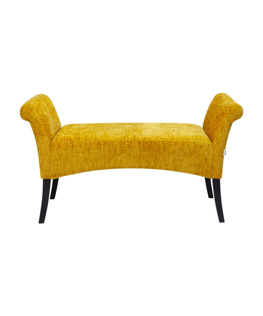 Motley Hugs Entryway Bench, Cozy Yellow Accent