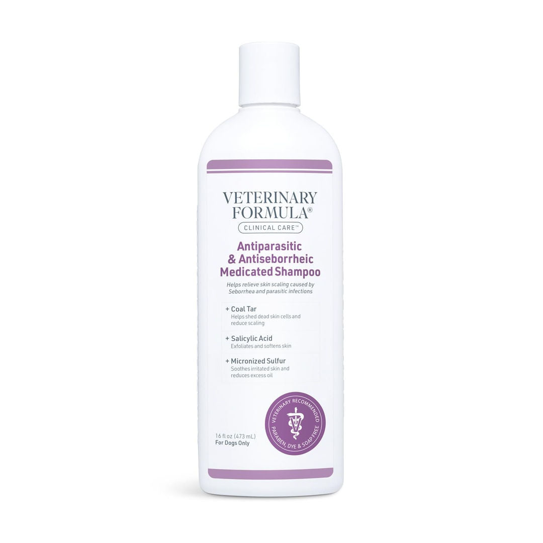 Synergy Labs Veterinary Formula Clinical Care Antiparasitic & Antiseborrheic Shampoo For Dogs, 473ml