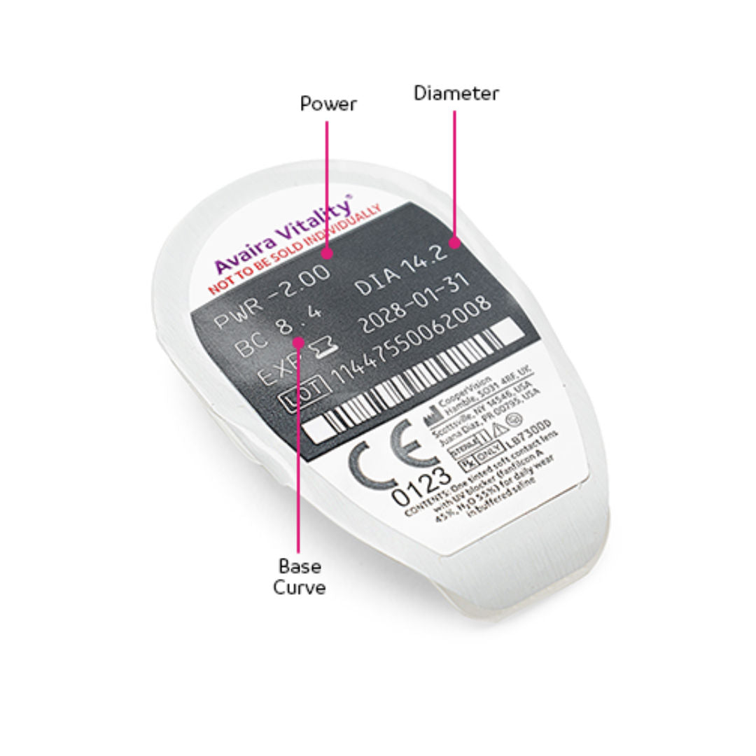 Avaira Vitality Clear Contact Lenses, AV-CL
