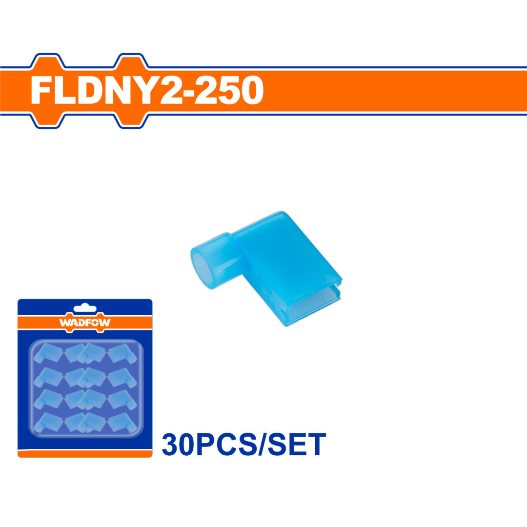 WADFOW Insulated Terminal Connector Sets, Brass + PA Electrical Crimp Terminals, 30 Pieces