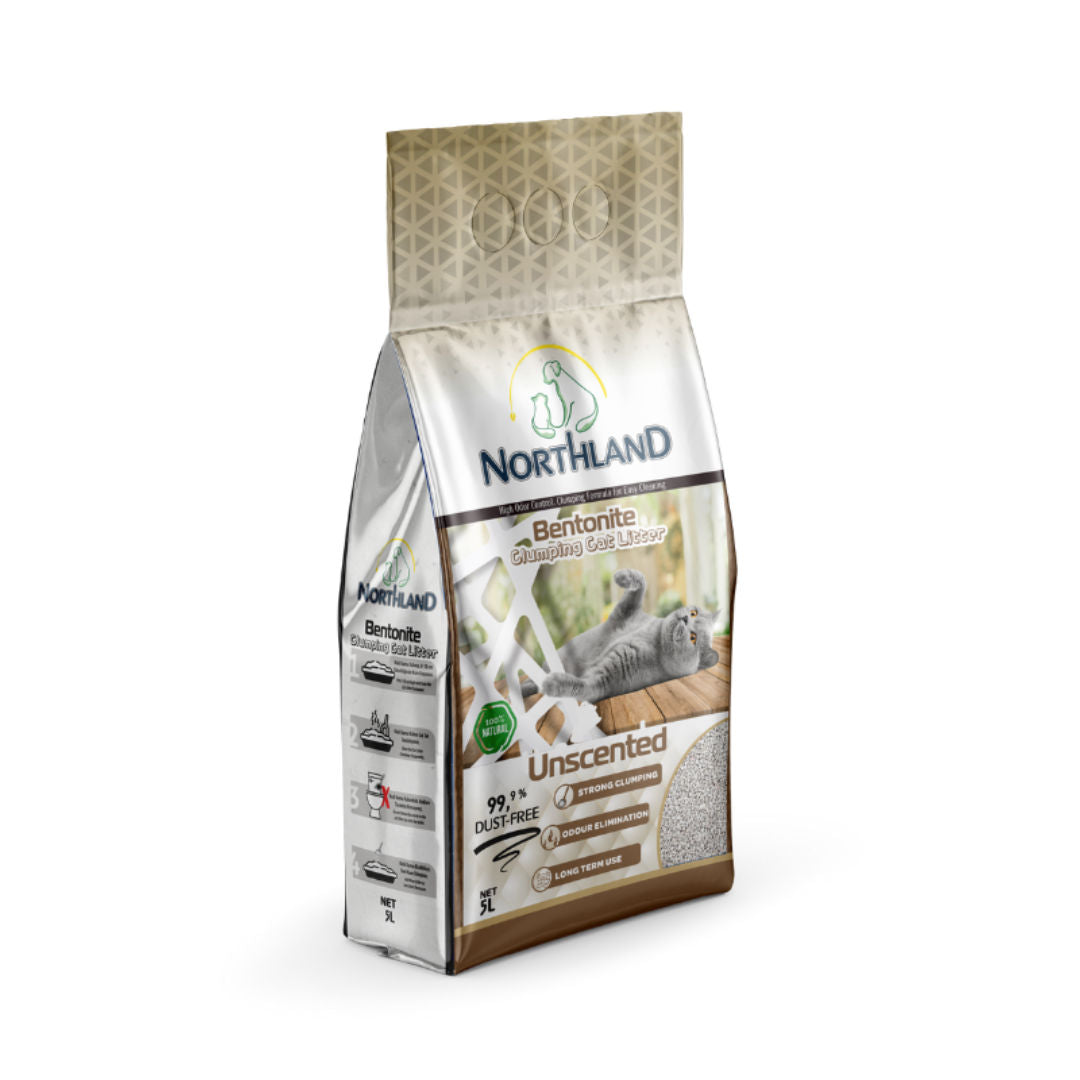 Northland Bentonite Clumping Cat Litter, Volume 5L
