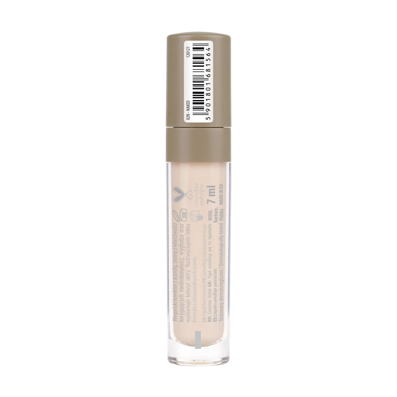 NAM Smart Concealer, Vegan Brightening Cream Concealer, 7ml