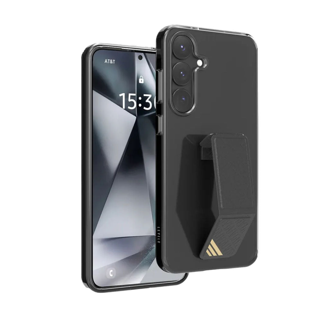 Levelo Morphix Clara Grip Case For Samsung S25 Plus, Black