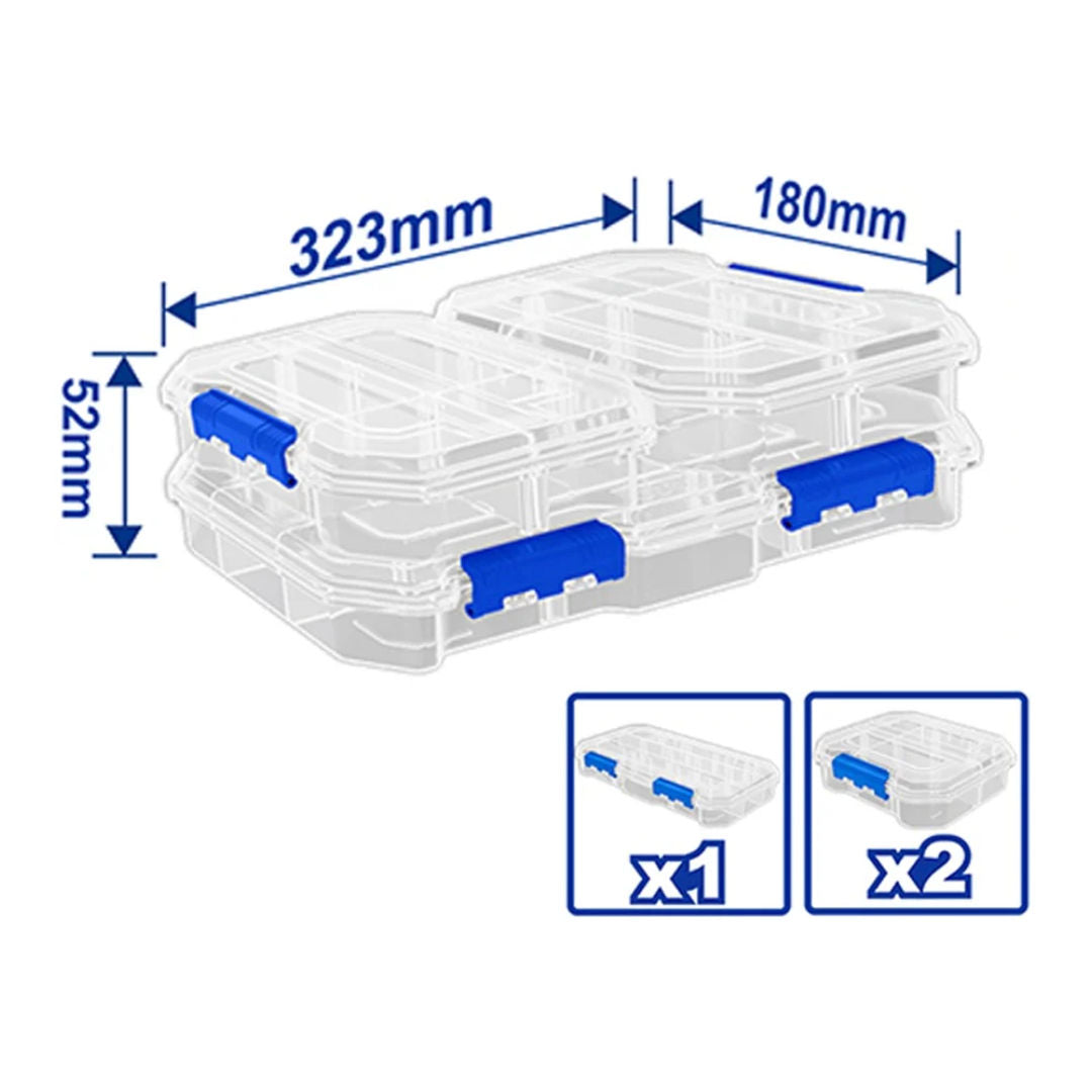 WADFOW 3 Pieces Transparent Organizers Set