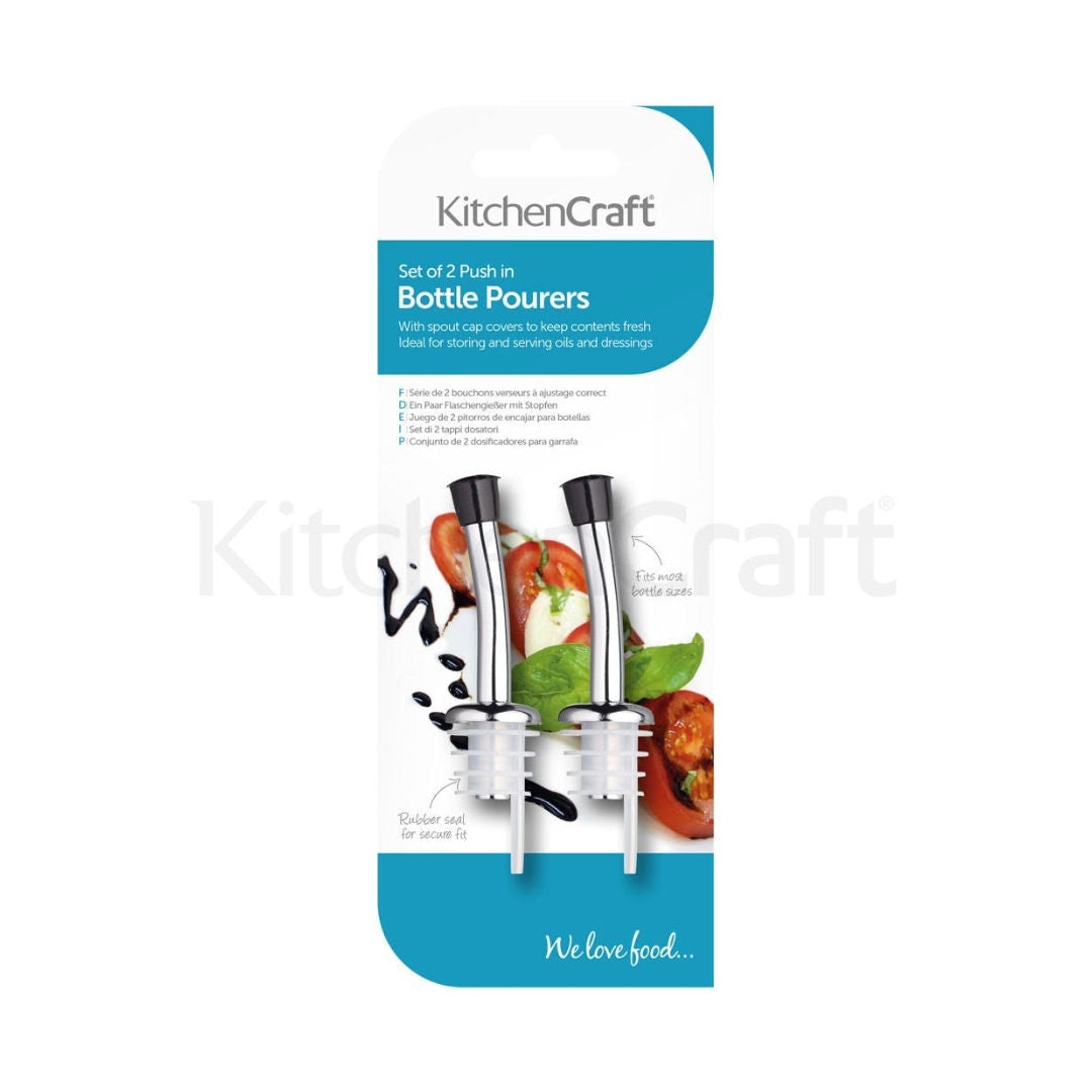 Kitchen Craft Cap Cover 2 pieces Bottle Pourer Spouts