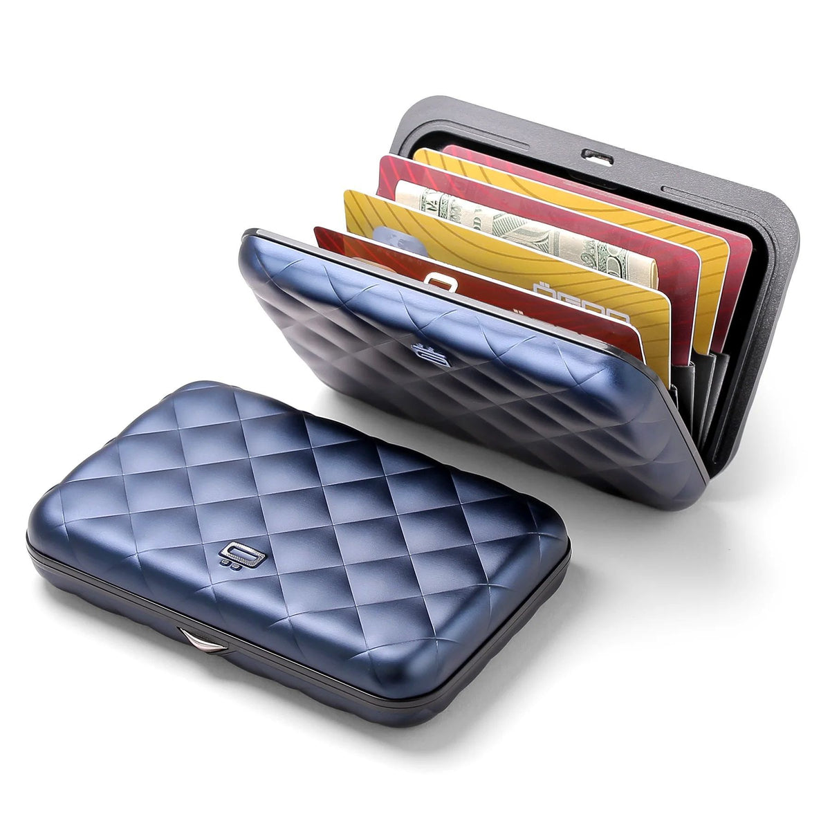 Ogon Helsinki Ladies Wallet Small Case Card Holder, Navy Blue