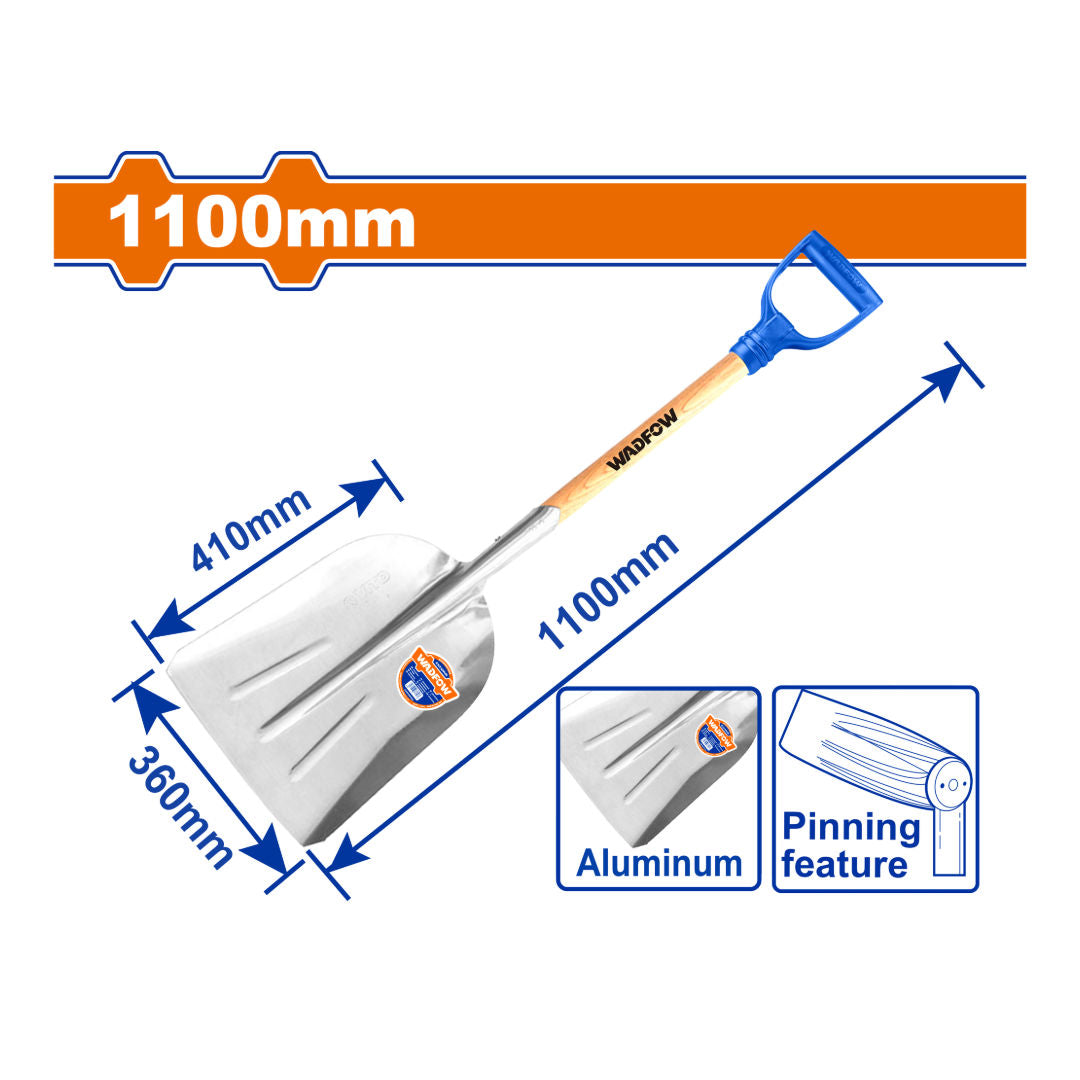 WADFOW Aluminum Alloy Grain Shovel