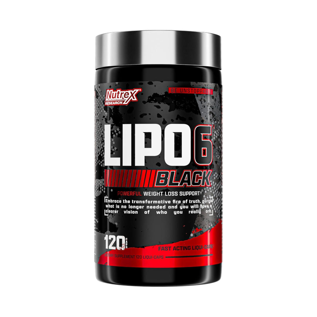 Nutrex Research Lipo-6 Black Ultra Concentrate, 120 Liquid Capsules Thermogenic Fat Burner