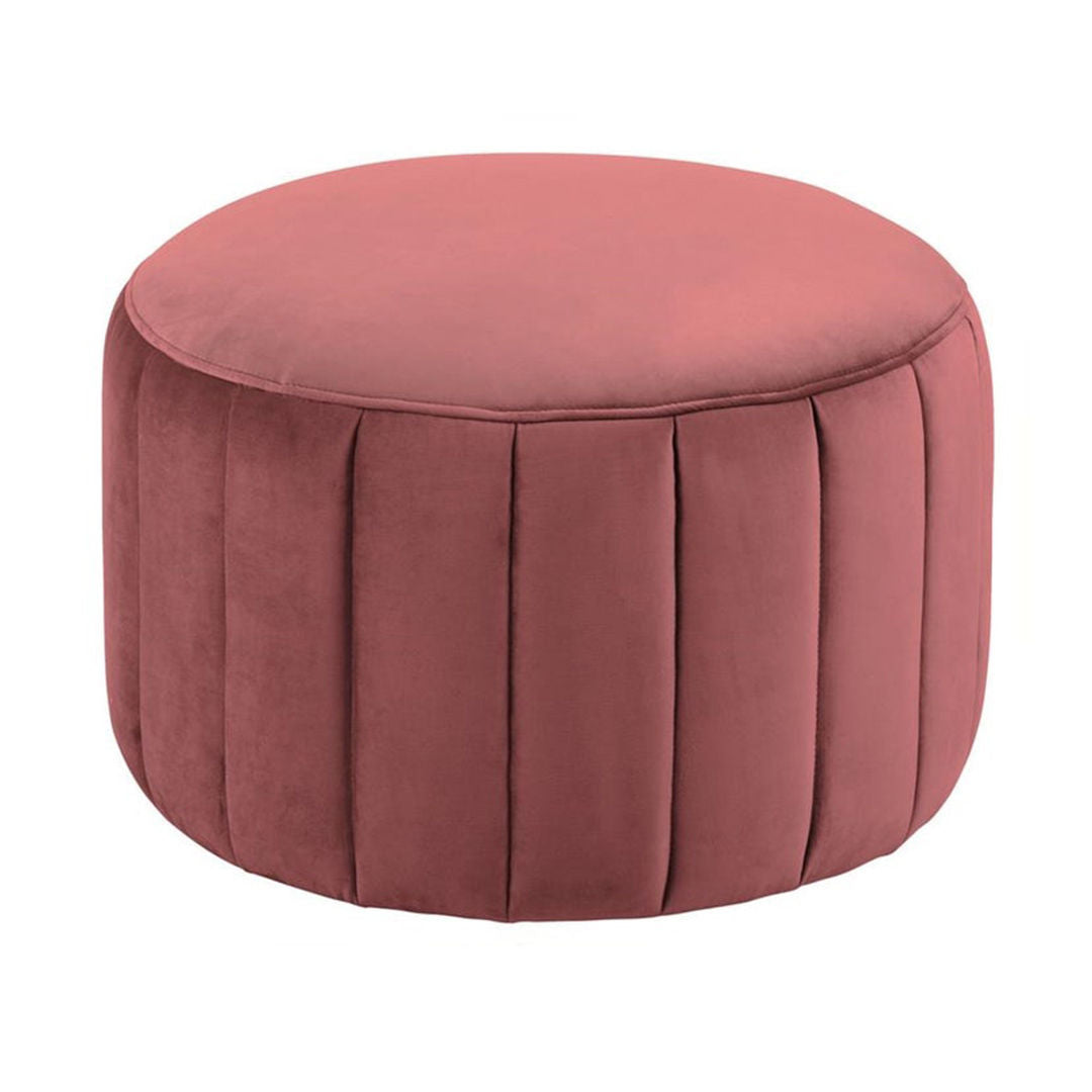 Doria Ottoman Vic Fabric, Coral 76AC, 60x40cm