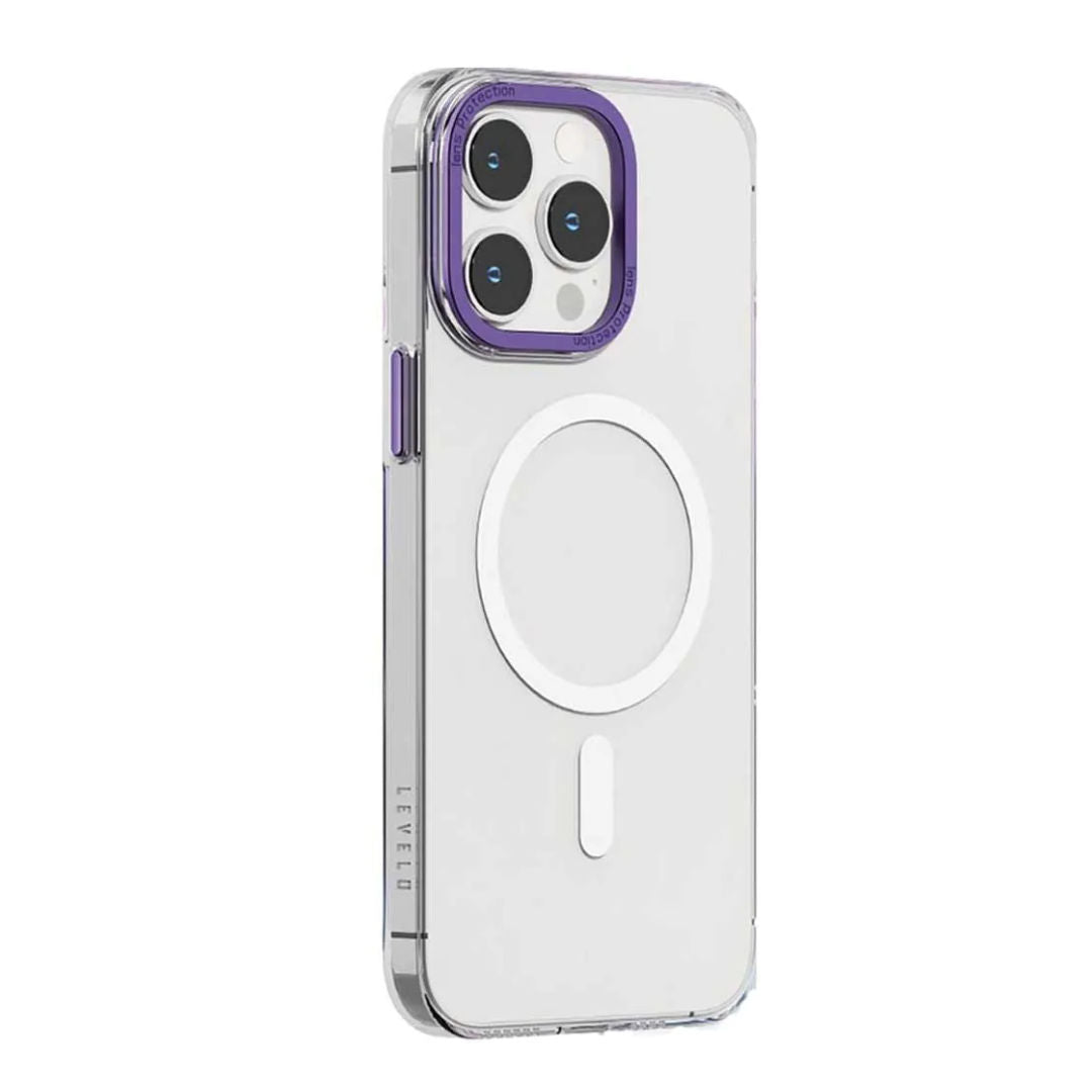 Levelo MagSafe Sensa Clear Back Case For iPhone 14 Series
