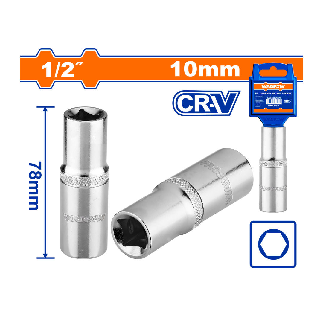 WADFOW 1/2" Deep Socket, 50BV30