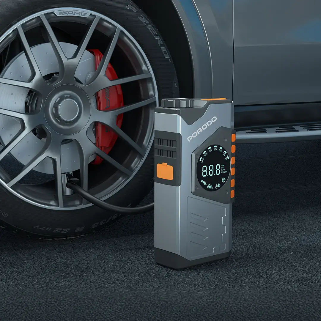 Porodo VoltBoost 10000mAh Compact Utility Tool, Gray