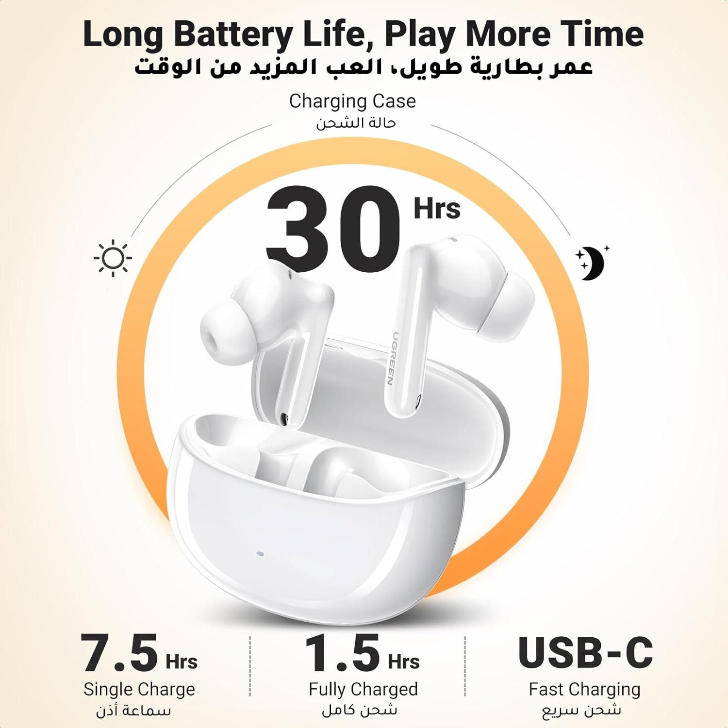 UGREEN HiTune T3 Pro Active Noise Cancelling True Wireless Earbuds