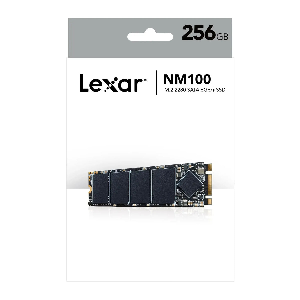 Lexar NM100 256GB M.2 2280 SATA III Internal Solid State Drive, Up to 550MB/s, LNM100-256RB
