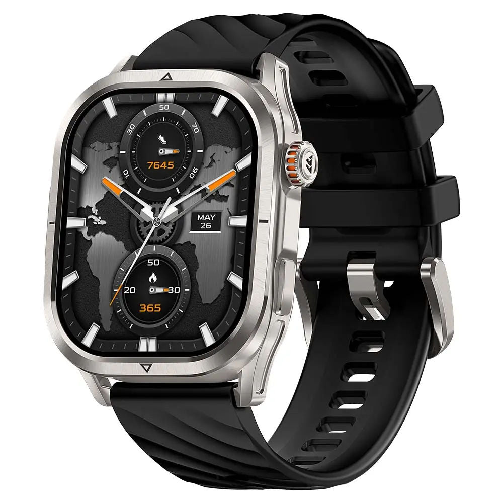 KOSPET Magic P10 GPS Smartwatch with 1.96” AMOLED Display, Bluetooth Calling, Dual-Band GNSS & 5ATM Waterproof