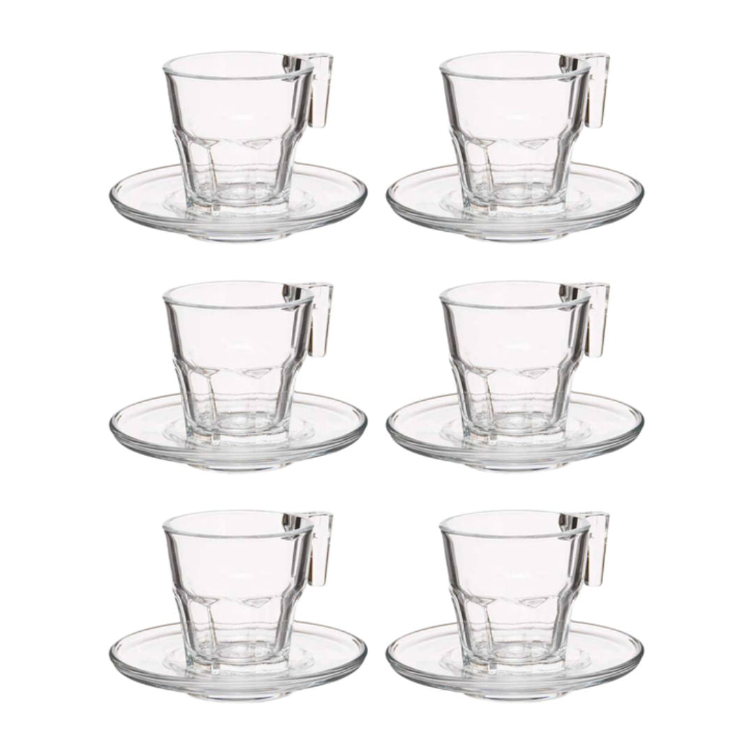 Pasabahce Casablanca Coffee Cup, Set Of 6