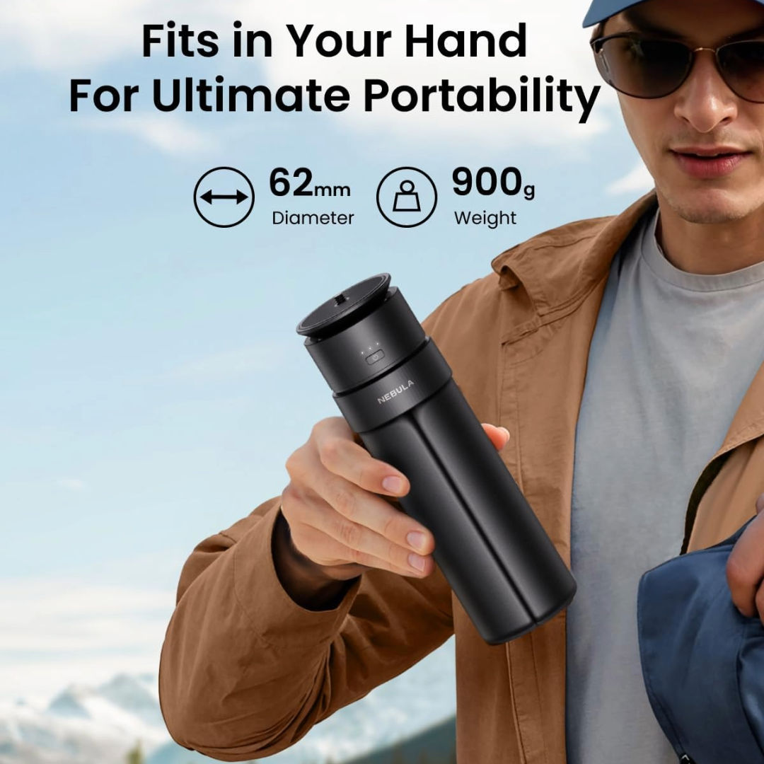 Anker Soundcore Nebula 2-in-1 Capsule Power Bank Tripod, Black, D0731121
