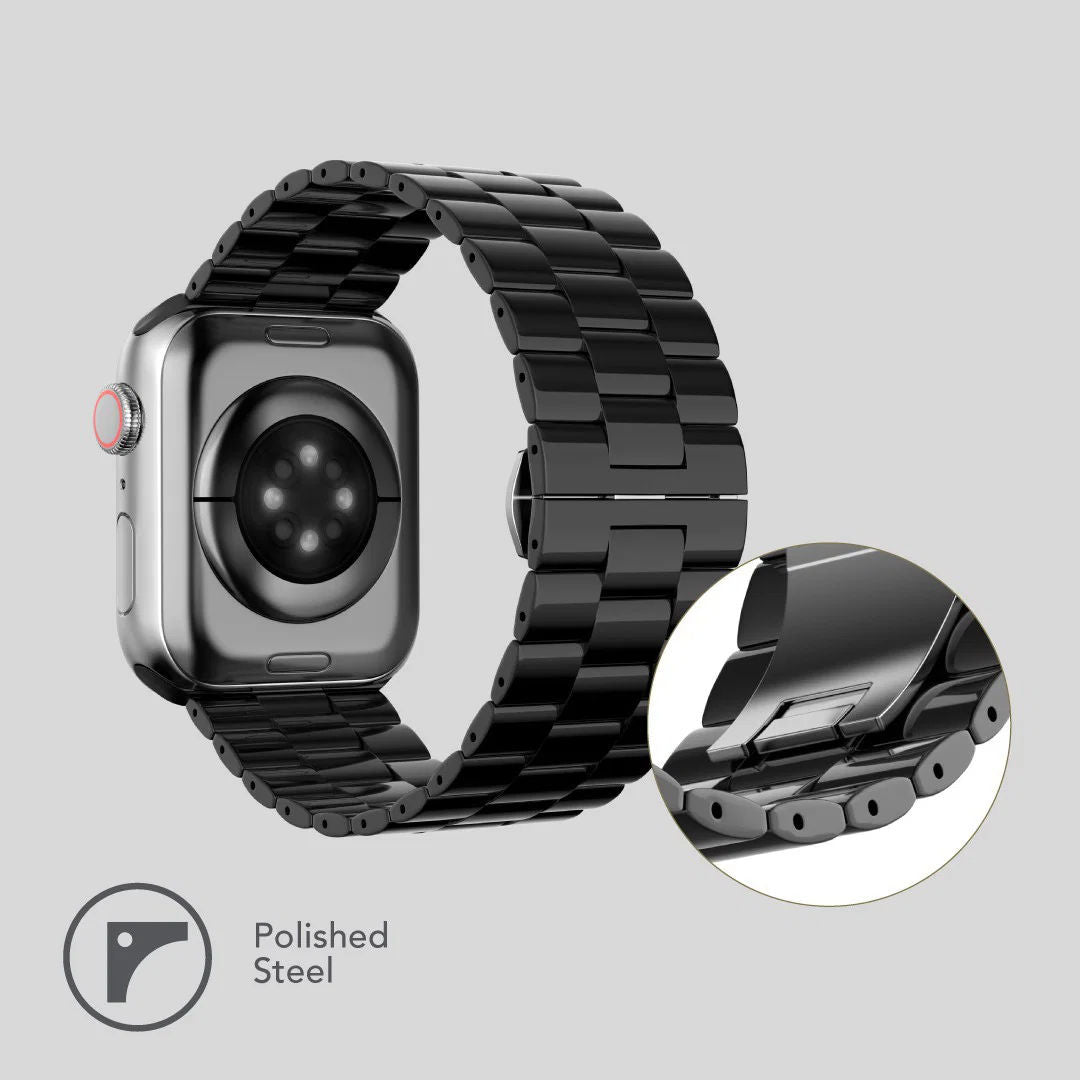 Levelo Enigma Ceramic Watch Strap For Apple Watch, 38/40/41mm
